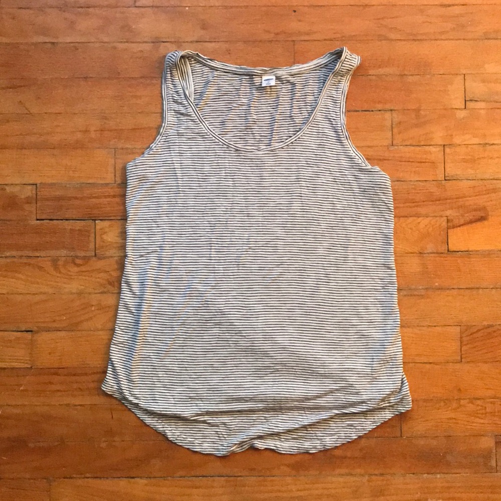 Striped boyfriend tank